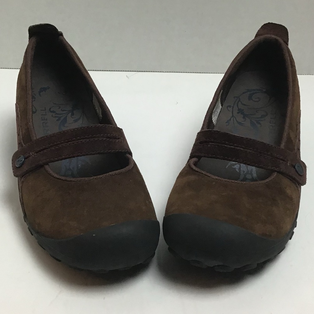 Merrell Plaza Bandeau brown suede Mary Jane. 7.5